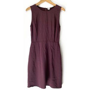 ARITZIA WILFRED PURPLE SILK DRESS WITH OPEN BACK